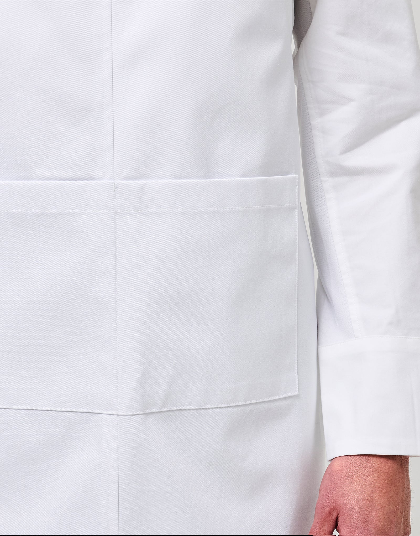 Band relaxed neck strap apron #AA2043 White