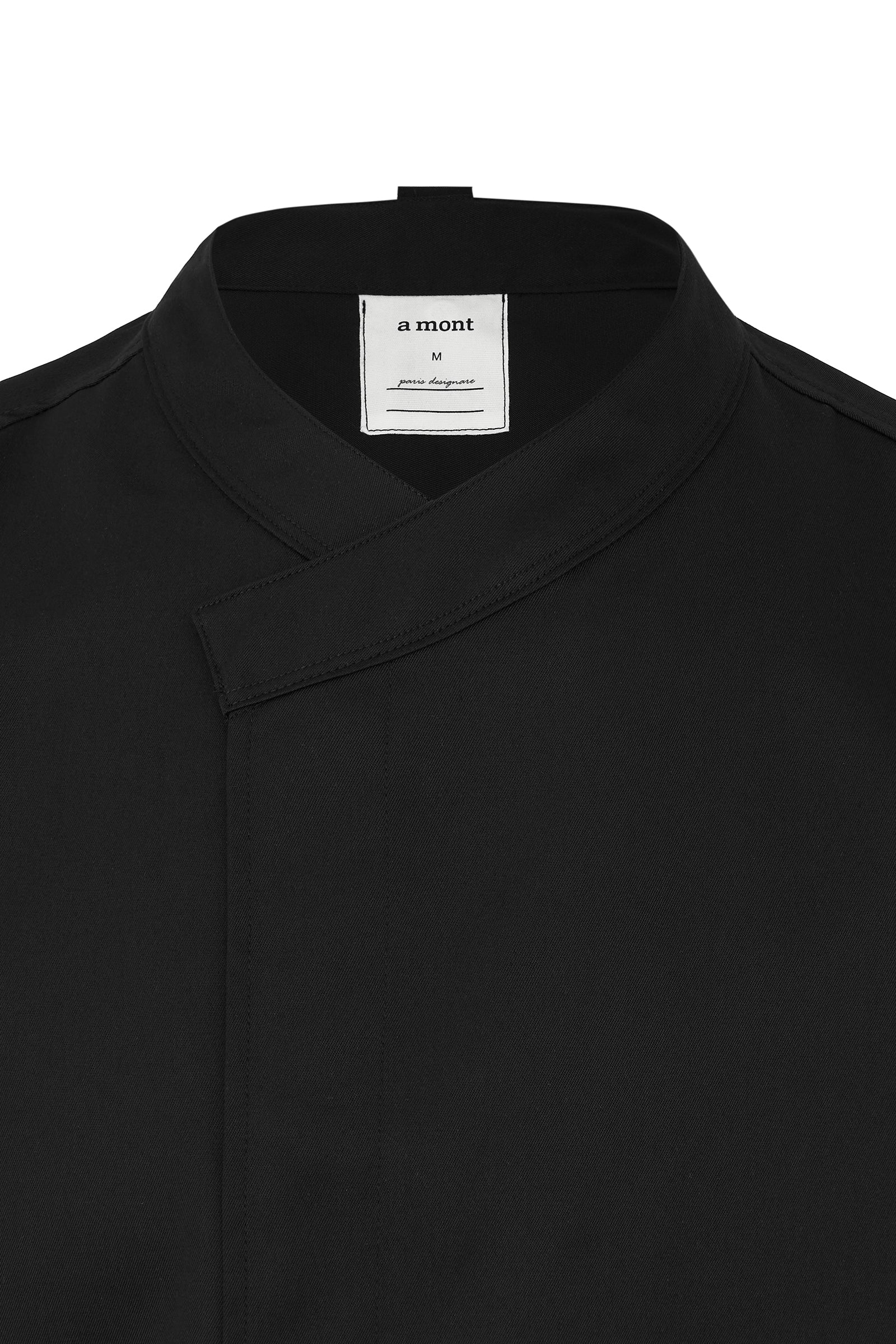 signature back side cooling short sleeve chef coat #AJ1979 Black