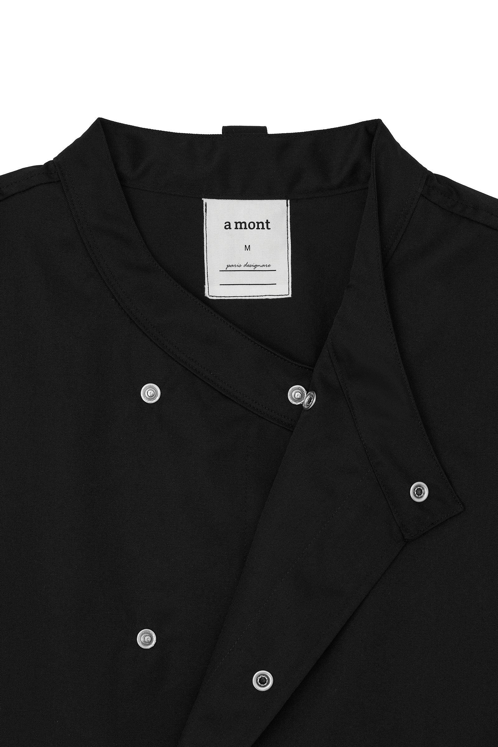 signature back side cooling short sleeve chef coat #AJ1979 Black