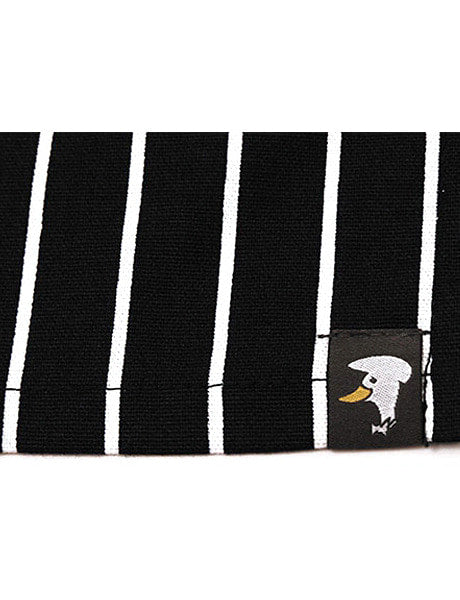 Stripe Chest Apron Black #AA1410