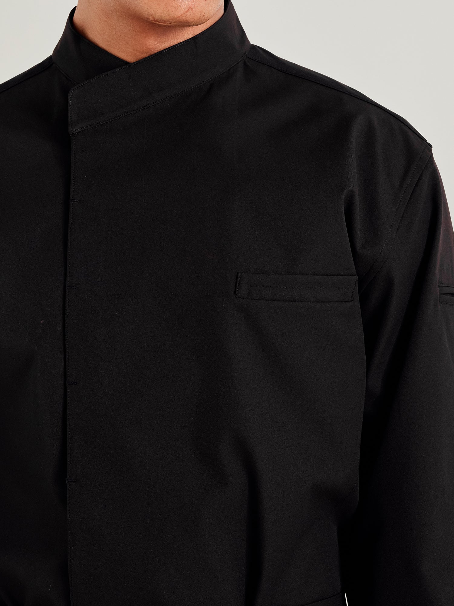 [AMN] Muyon aero stretch chef coat #AJ2064 Black