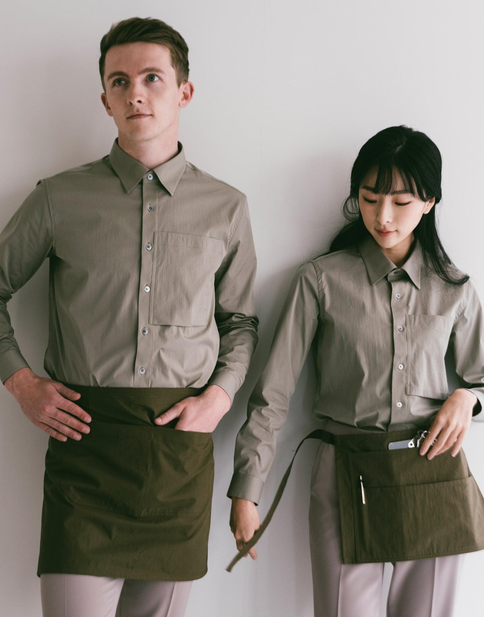 5 pocket washing pouch apron #AA1974 khaki