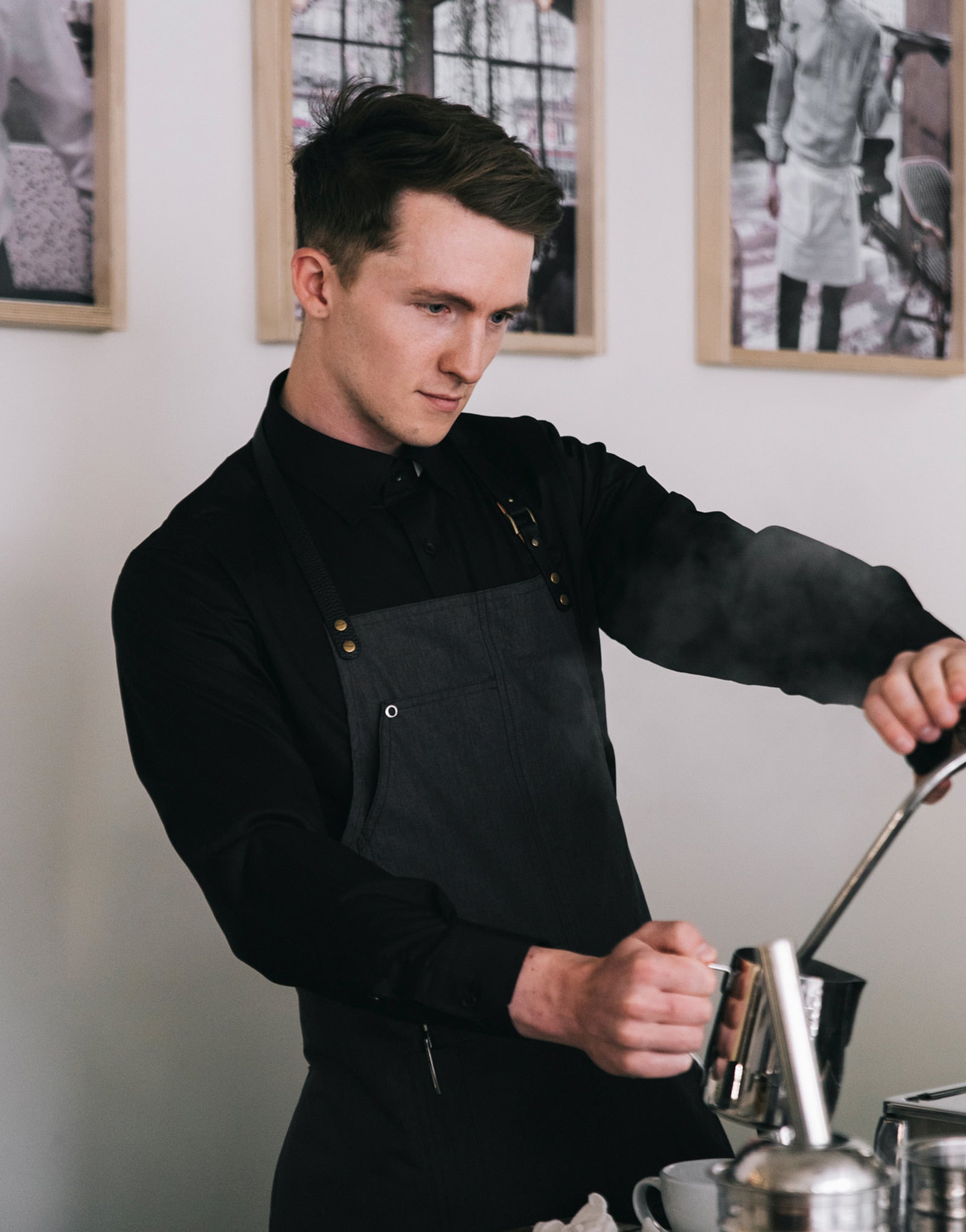 strap change custom Bib apron #AA1976 black