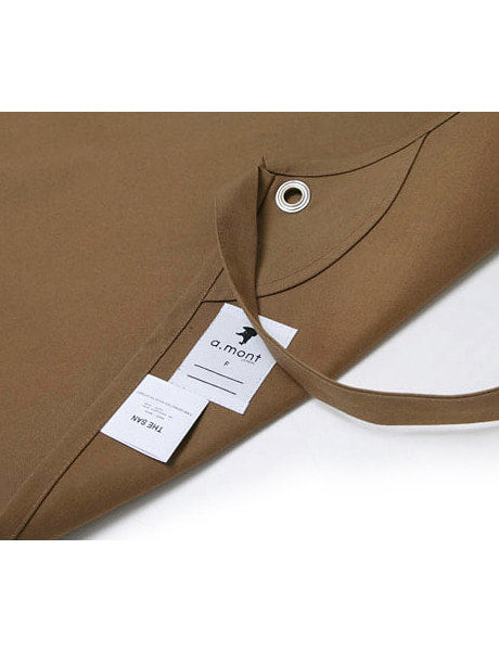 Canvas Basic Apron Brown #AA1305