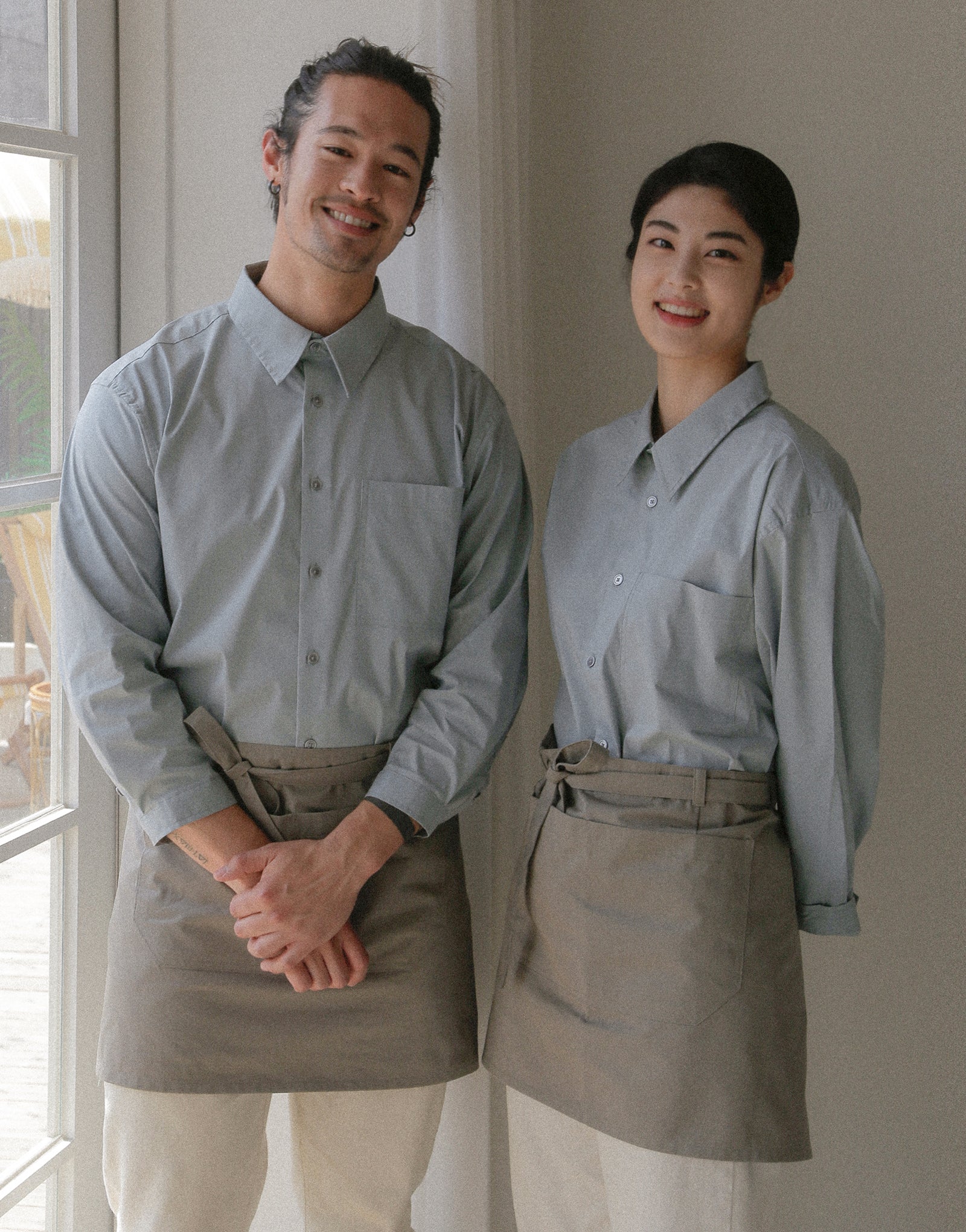 Loose fit cotton capri sleeves shirt #AS1993 Mint