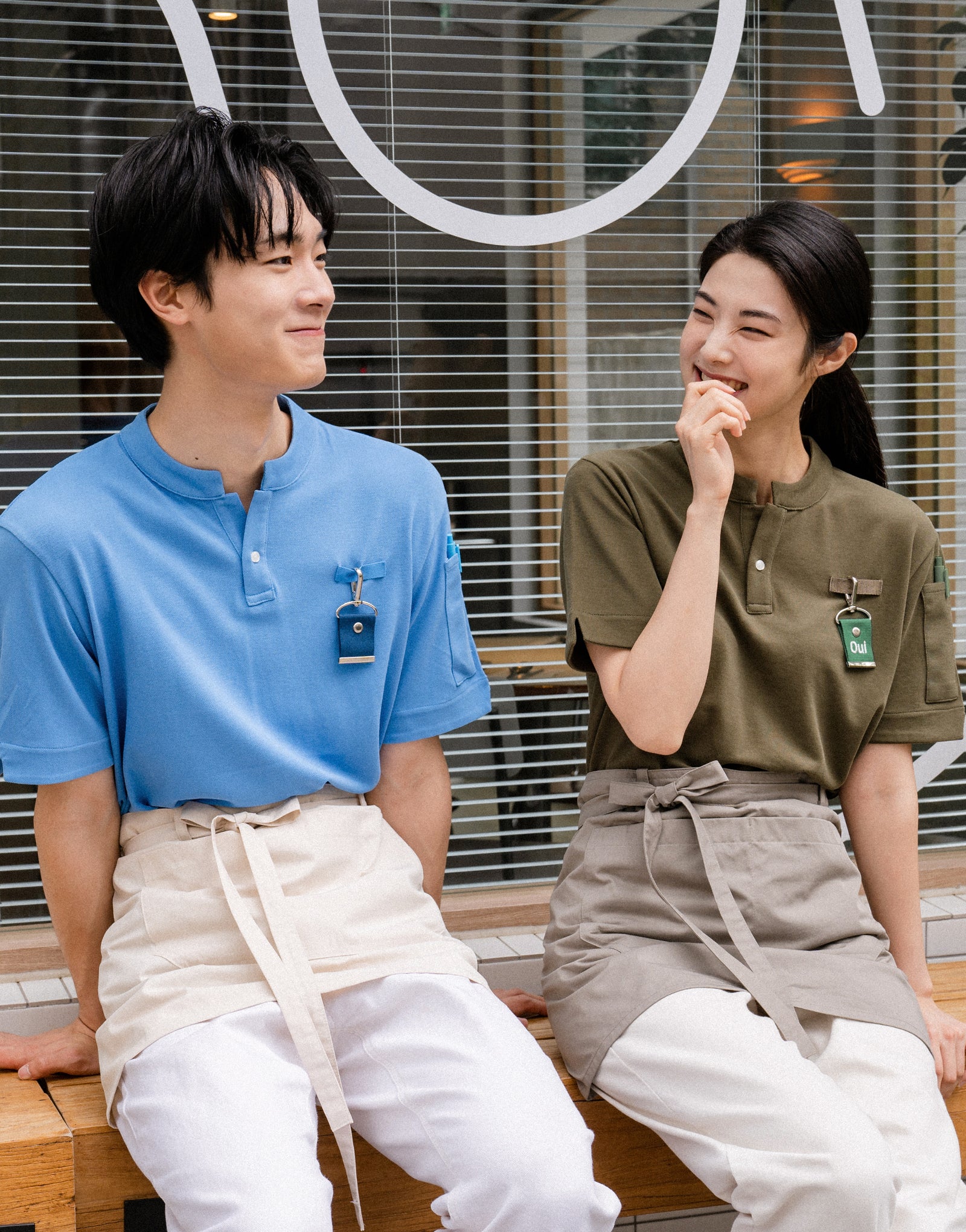 China kara one button PK T-shirt #AT1997 Water blue