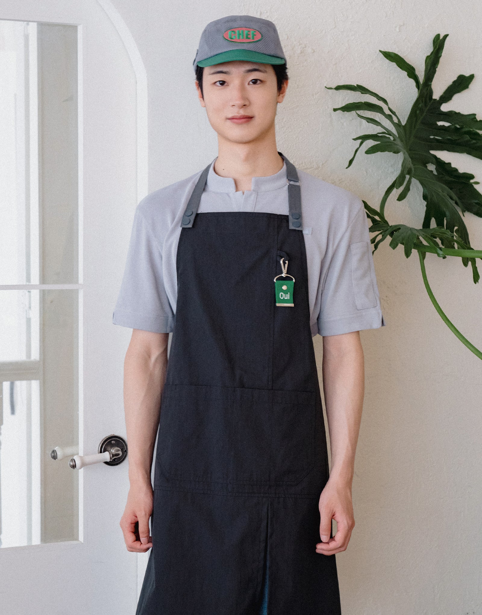 China kara one button PK T-shirt #AT1997 Grey