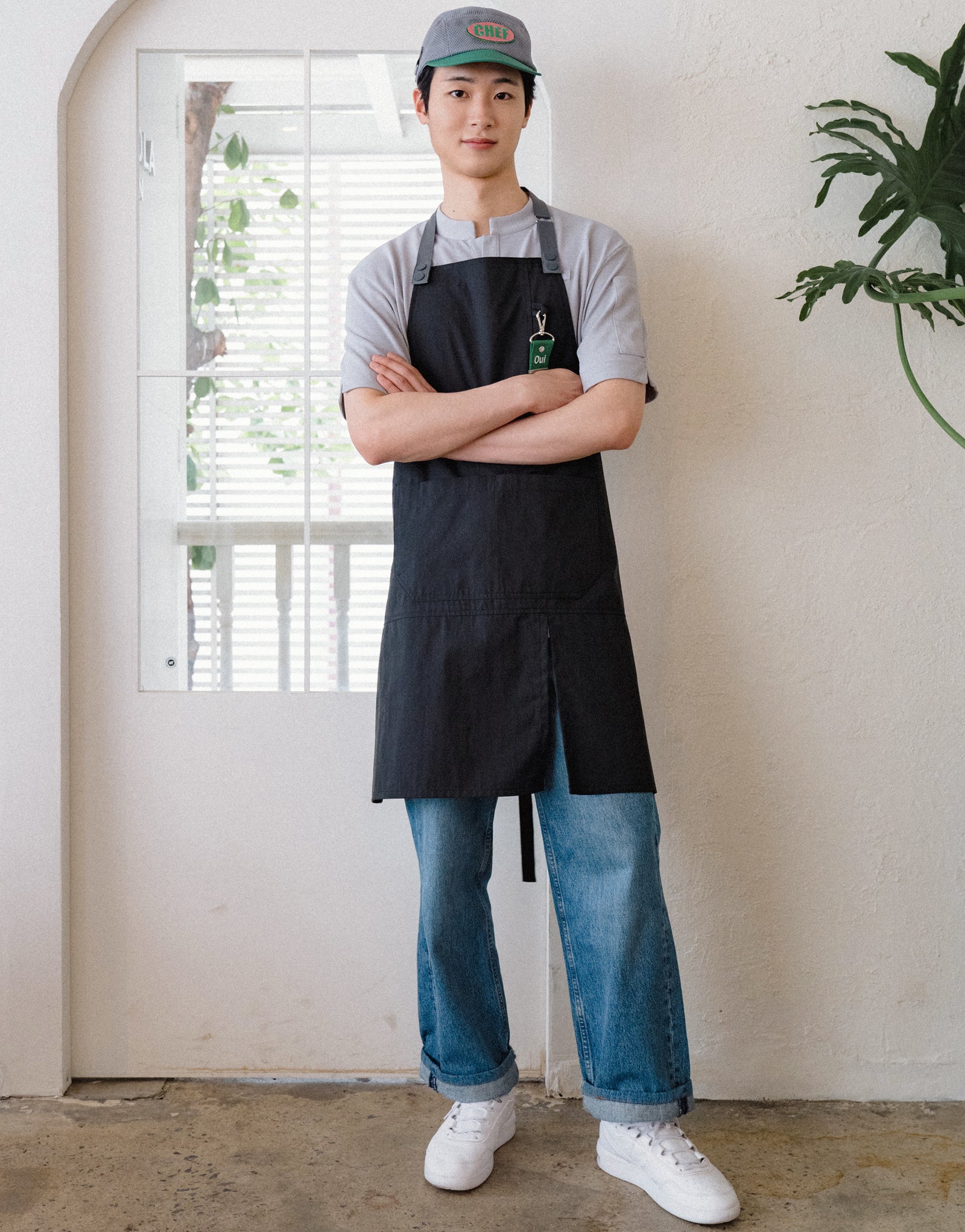 China kara one button PK T-shirt #AT1997 Grey