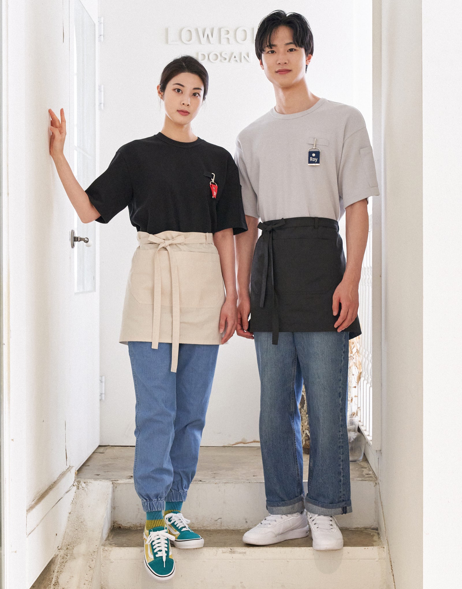 Oxford PK oversize round T-shirt #AT1998 Light gray