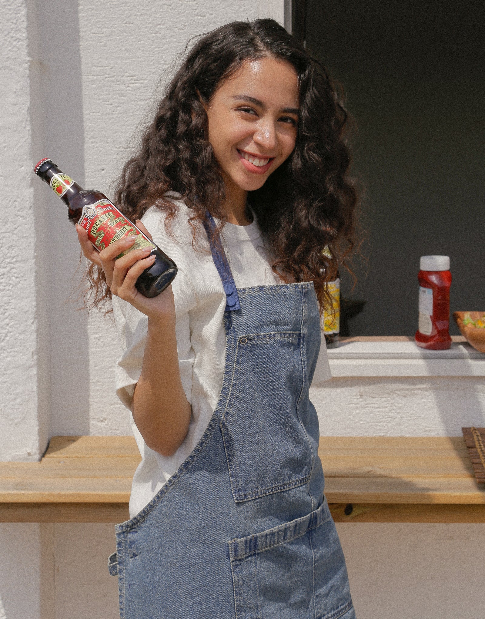 Oxford PK oversize round T-shirt #AT1998 Ivory