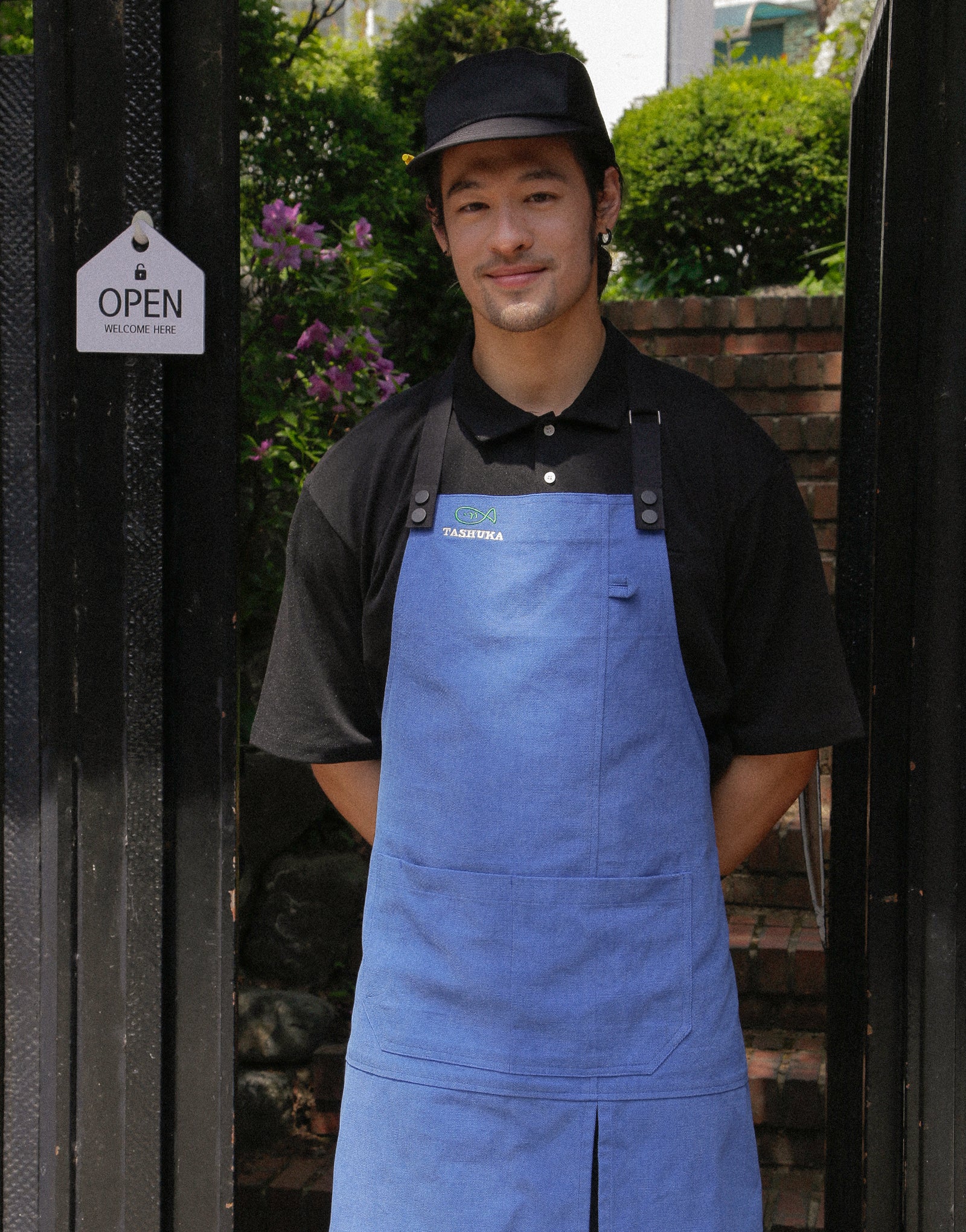 All mesh pencil holder camp cap #AH1994 All-Black