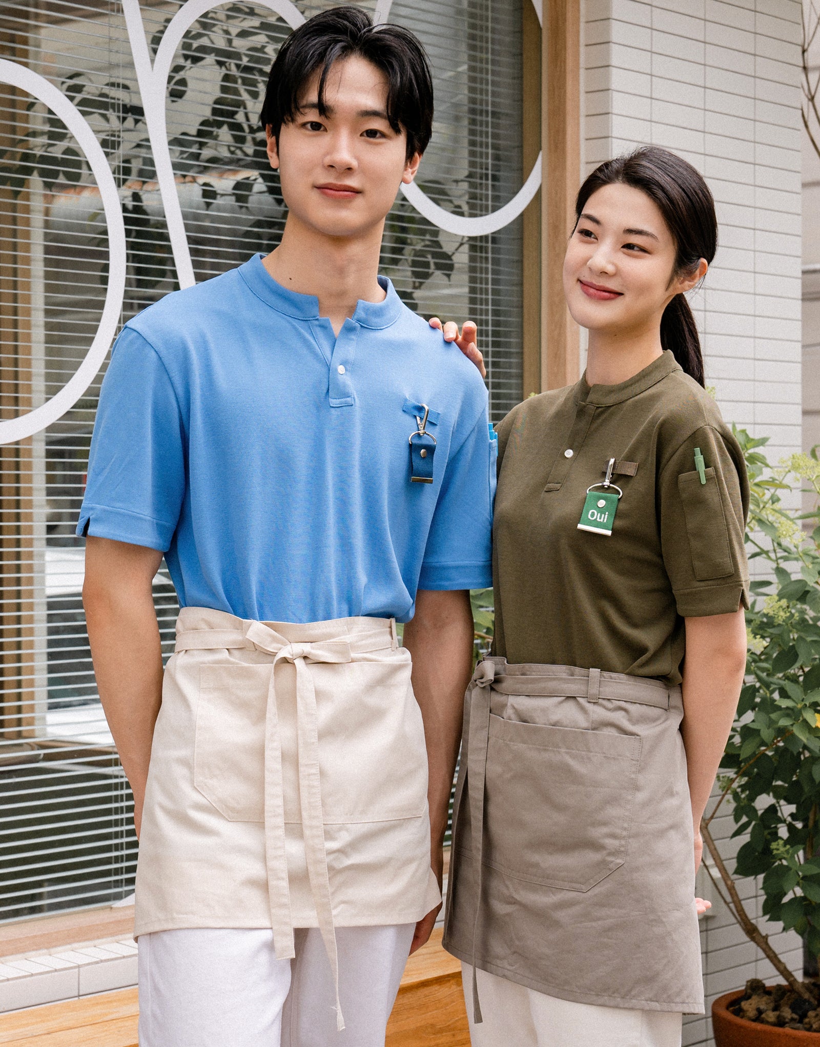 China kara one button PK T-shirt #AT1997 Water blue