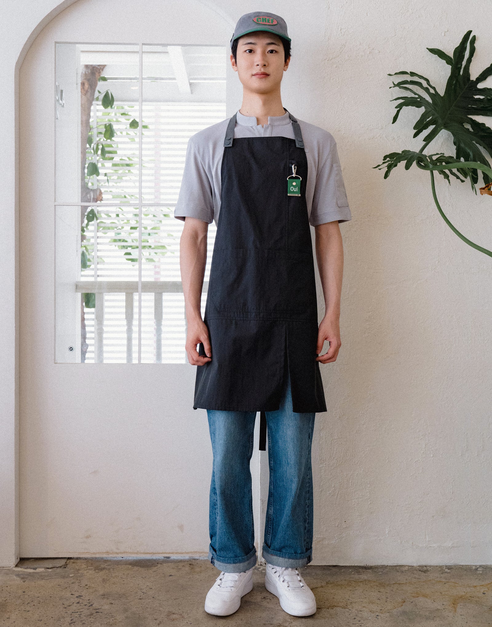 China kara one button PK T-shirt #AT1997 Grey