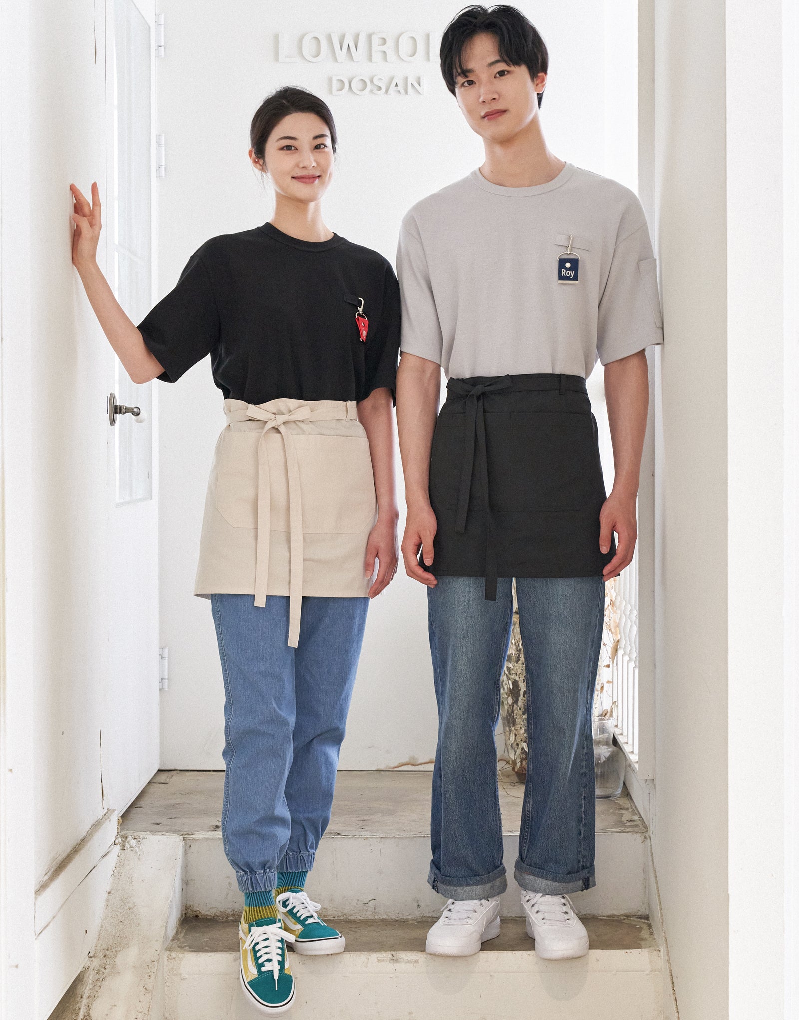 Oxford PK oversize round T-shirt #AT1998 Light gray