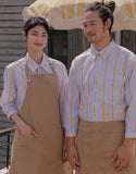 MOI Front slit waist apron #AA2004 Beige