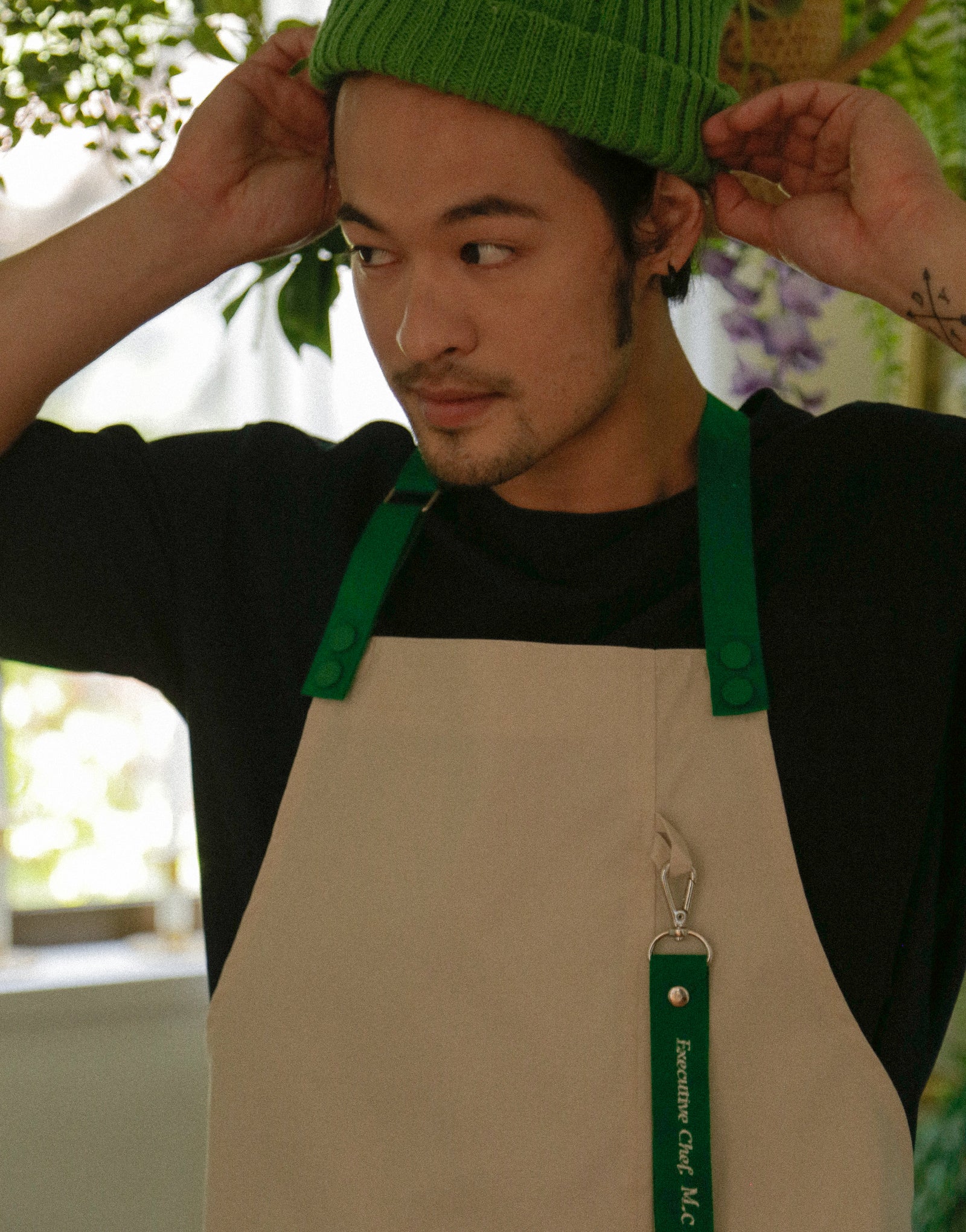 Lego strap change apron #AA1983 Ivory