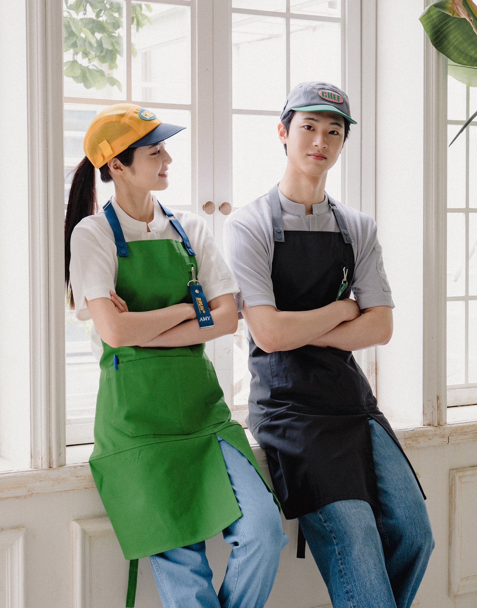 Lego strap change apron #AA1983 Black