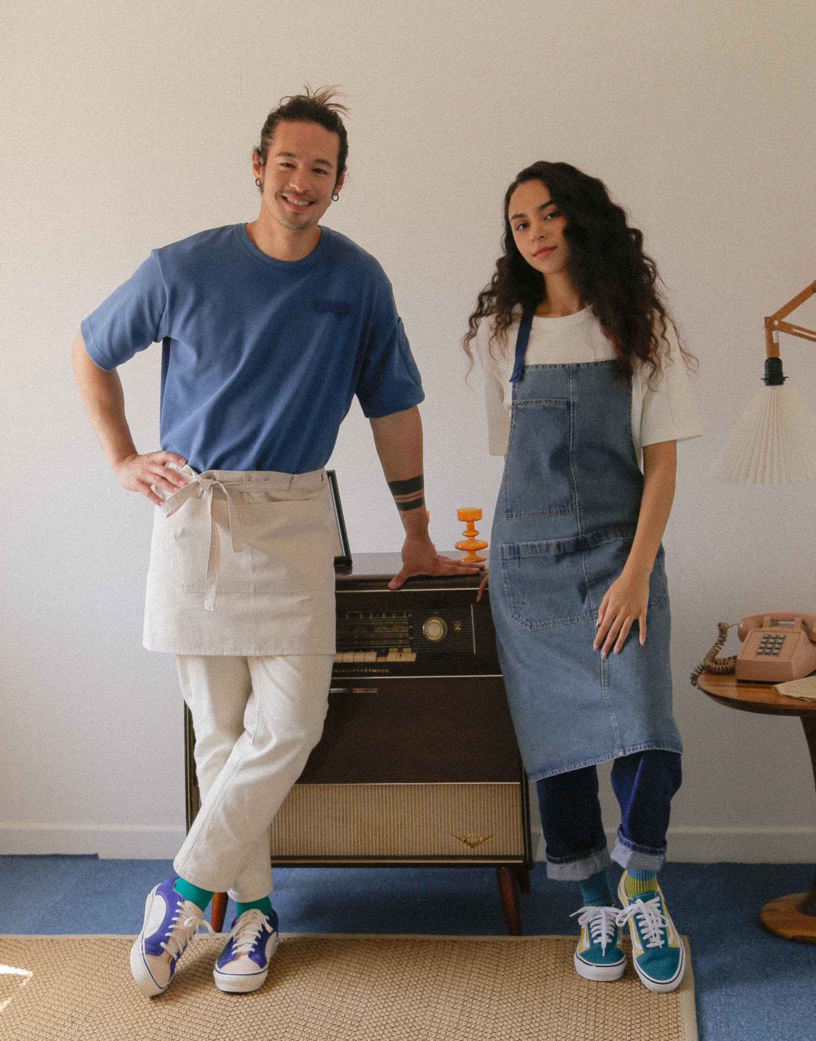 Oxford PK oversize round T-shirt #AT1998 Blue