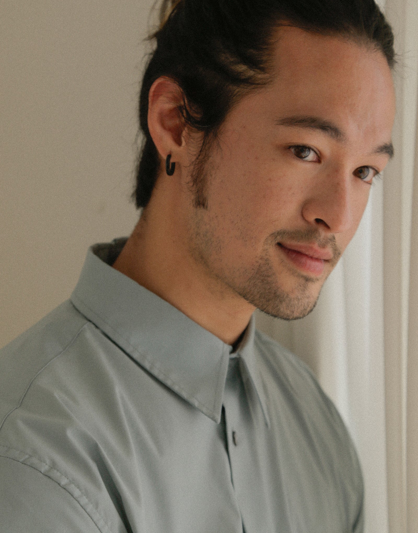 Loose fit cotton capri sleeves shirt #AS1993 Mint