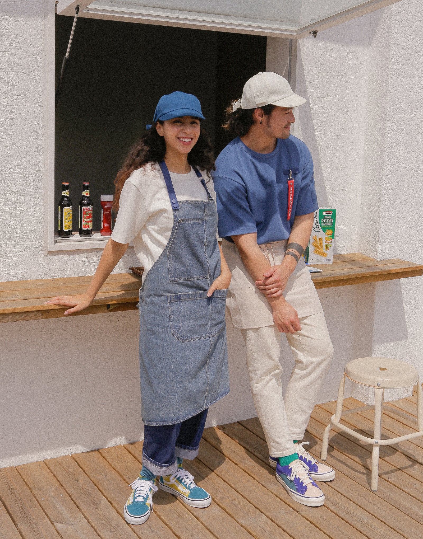 Oxford PK oversize round T-shirt #AT1998 Ivory