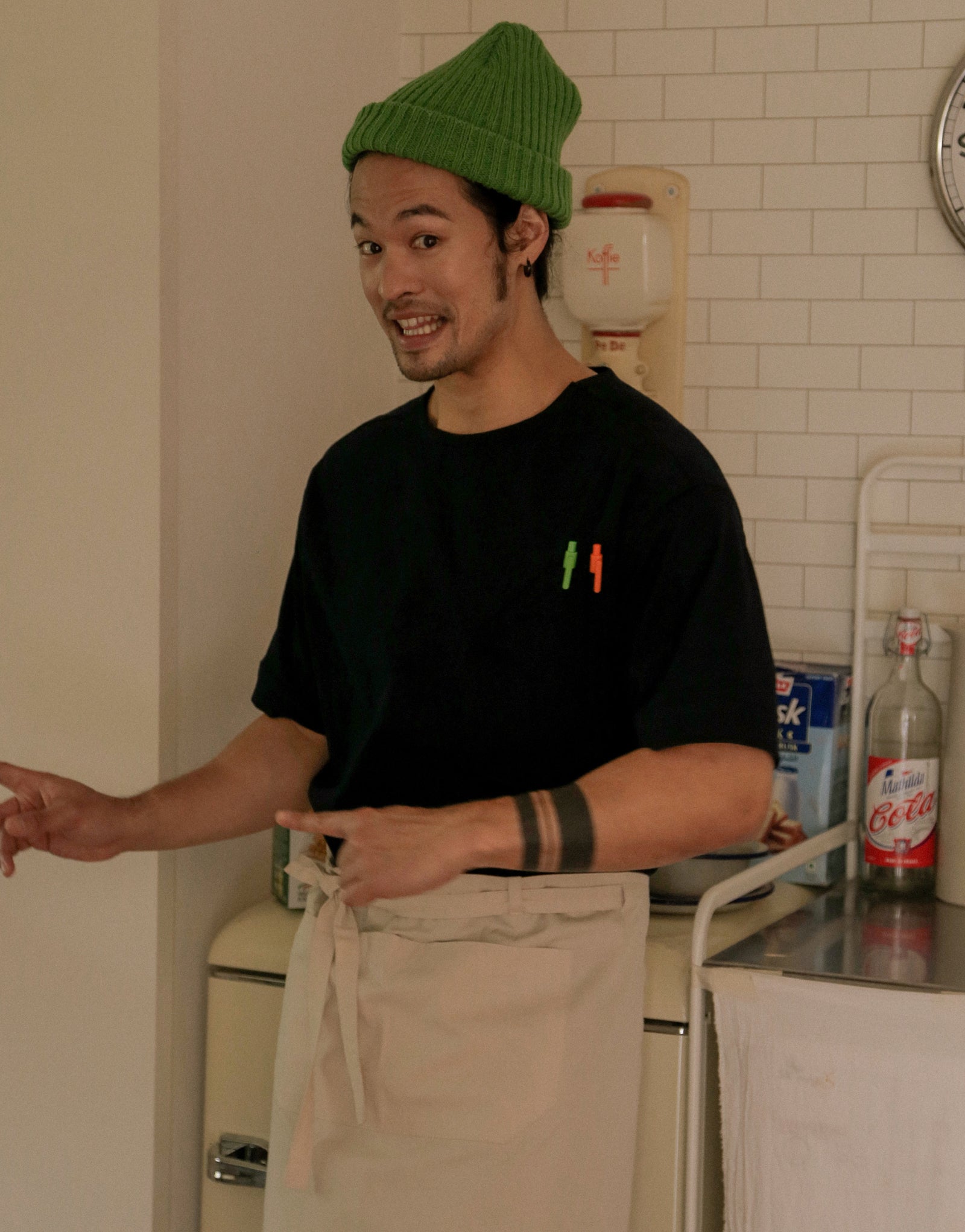 Denim cool half sleeve chef shirts #AJ2002